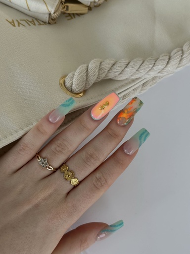PRESS ON NAILS "Seahorse Pop"